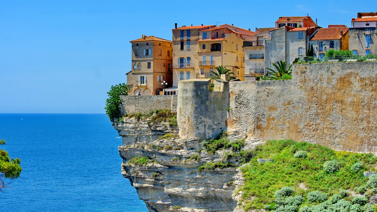 Coastal cliff village